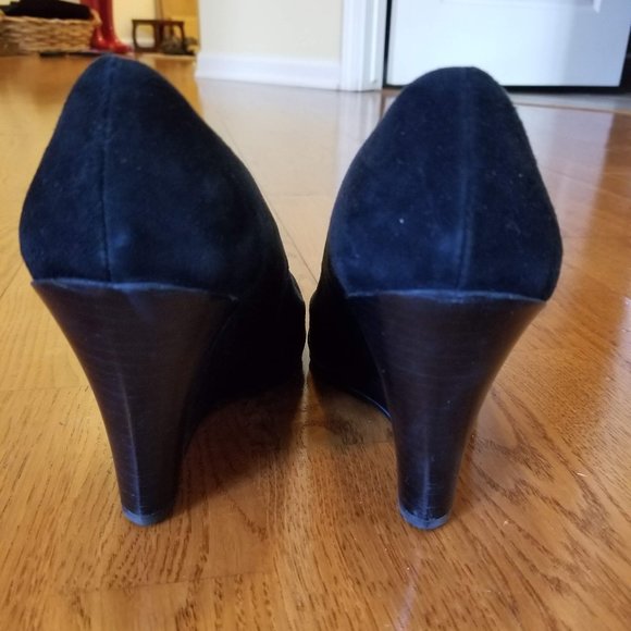 Cole Haan suede tall wedge S7.5 - Picture 11 of 13